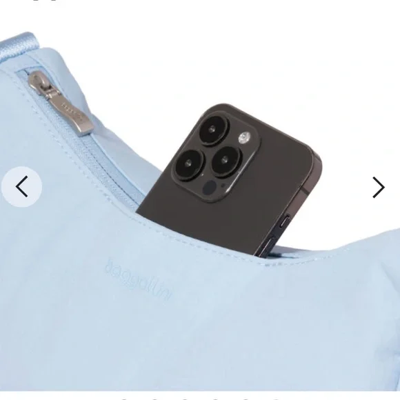 Baggallini Light Blue Crossbody Bag - Picture 3 of 8